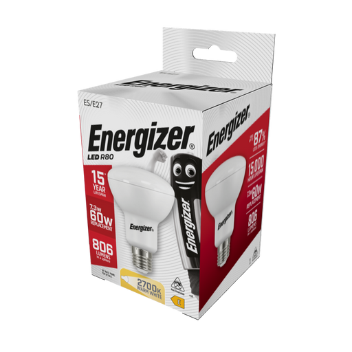 Energizer 10.5W 800lm E27 ES R80 High Tech LED Bulb Warm White 2700K - westbasedirect.com
