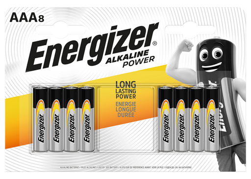 Energizer E300839200 Alkaline Power AAA | 8 Pack - westbasedirect.com