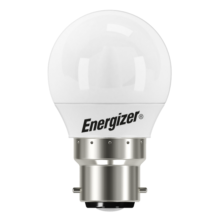 Energizer 5.2W 470lm B22 BC Golf LED Bulb Opal Daylight 6500K - westbasedirect.com
