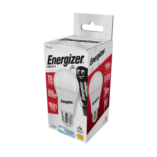 Energizer 13.2W 1521lm E27 ES GLS LED Bulb Daylight 6500K - westbasedirect.com