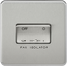 Knightsbridge SF1100BC Screwless 10AX 3 Pole Fan Isolator Switch - Brushed Chrome - westbasedirect.com