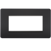 Knightsbridge SF4GMB Screwless 4G Modular Faceplate - Matt Black - westbasedirect.com