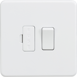 Knightsbridge SF6300MW Screwless 13A Switched Fused Spur Unit - Matt White - westbasedirect.com