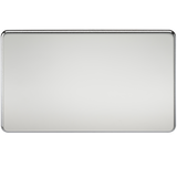 Knightsbridge SF8360PC Screwless 2G Blanking Plate - Polished Chrome - westbasedirect.com