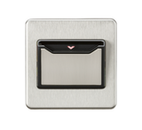 Knightsbridge SFCARDBC Screwless 32A 1G Key Card Switch - Brushed Chrome - westbasedirect.com