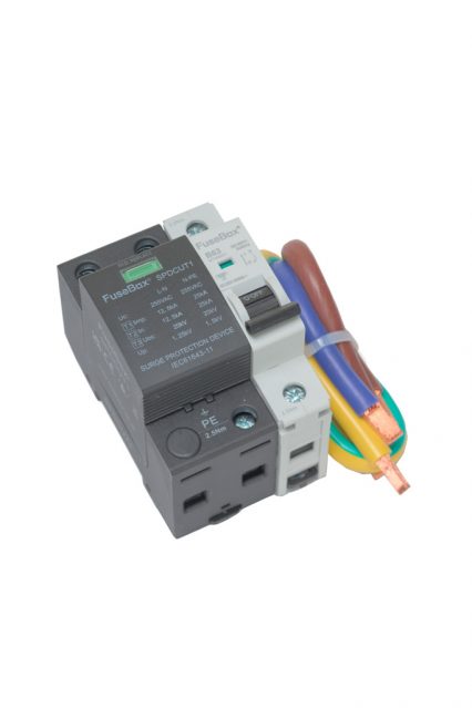 FuseBox SPDCUKITT1 Type 1 Surge Protection Device Kit with 63A MCB & 16mm Cables - westbasedirect.com