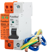 FuseBox SPDCUKITT2 Type 2 Surge Protection Device with 32A MCB & Cables