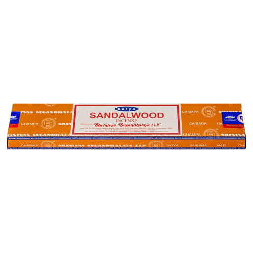 Satya Sandal Wood 15g | 1 Pack (12 Sticks) - westbasedirect.com