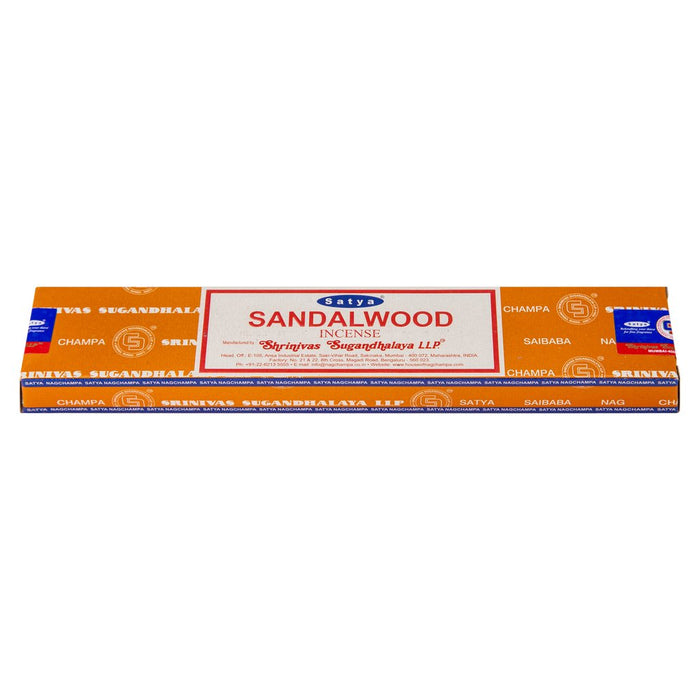 Satya Sandal Wood 15g | 1 Pack (12 Sticks) - westbasedirect.com