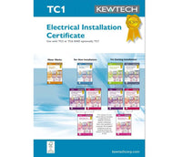 Kewtech TC1 Electrical Test & Installation Certificate Book 42pgs