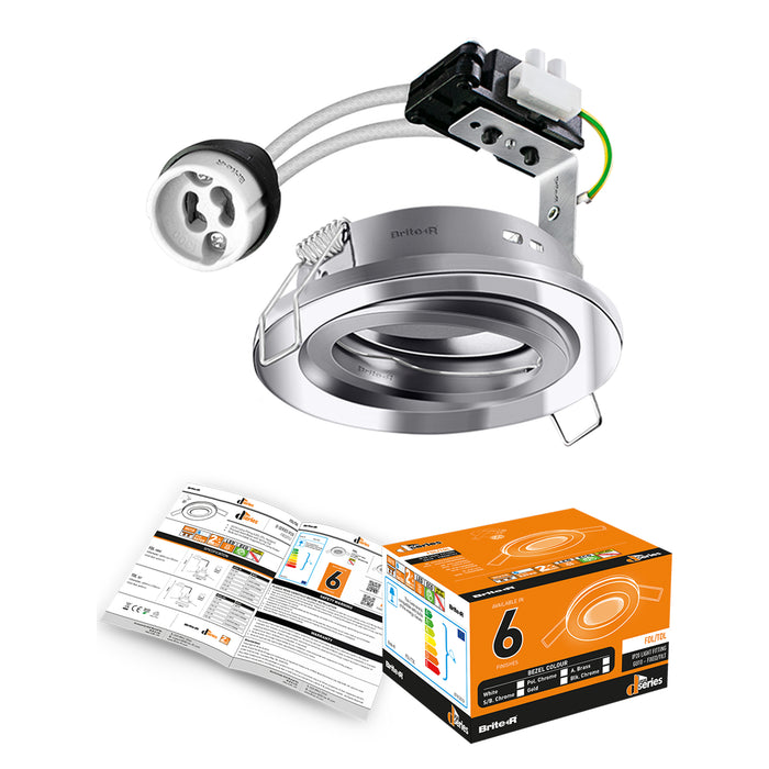 Brite-R TDL IP20 Tilt Downlight Polished Chrome - westbasedirect.com