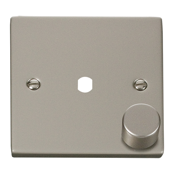 Click Deco VPPN140PL Victorian 1G Unfurnished Dimmer Plate & Knob (650W Max) - Pearl Nickel - westbasedirect.com
