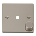 Click Deco VPPN140PL Victorian 1G Unfurnished Dimmer Plate & Knob (650W Max) - Pearl Nickel - westbasedirect.com