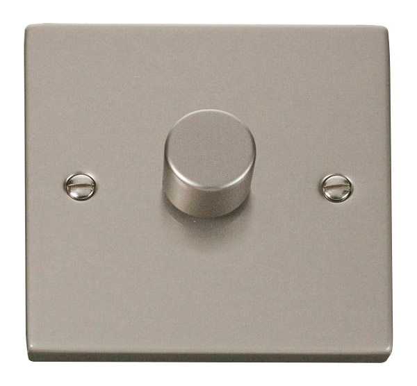 Click Deco VPPN161 Victorian 1-Gang 2-Way 100W LED Dimmer Switch - Pearl Nickel - westbasedirect.com