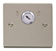 Click Deco VPPN660 Victorian 20A DP 1G Key Lockable Switch - Pearl Nickel - westbasedirect.com