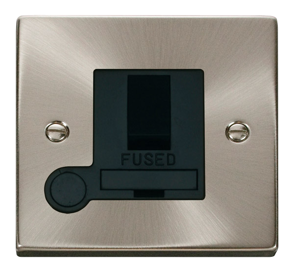 Click Deco VPSC051BK Victorian 13A DP Switched Fused Spur + Flex Outle ...
