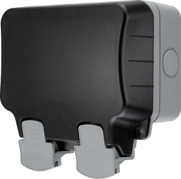 BG WP22RCD Weatherproof Nexus Storm 13A 2G RCD Switched Socket (Latching) - westbasedirect.com