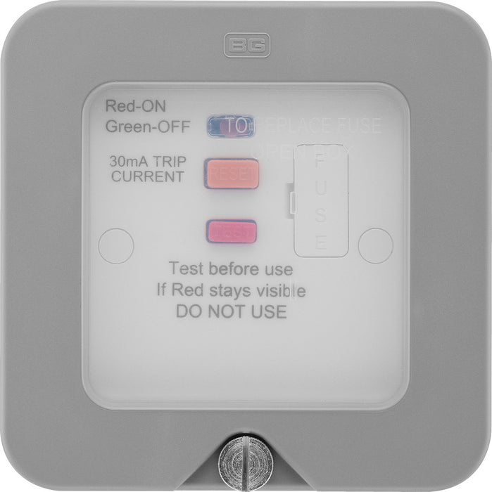 BG WP55RCD Weatherproof Nexus Storm 13A RCD Protection (Latching) - westbasedirect.com