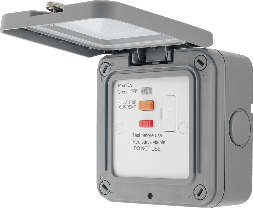 BG WP55RCD Weatherproof Nexus Storm 13A RCD Protection (Latching) - westbasedirect.com