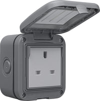 BG WPB23 Weatherproof IP55 13A 1G Unswitched Socket