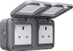 BG WPB24 Weatherproof IP55 13A 2G Unswitched Socket - westbasedirect.com