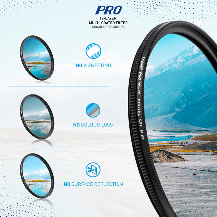 Phot-R 72mm Slim Circular Polarizing Filter - westbasedirect.com