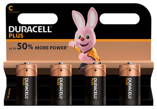 Duracell Plus Power C LR14 | 4 Pack - westbasedirect.com