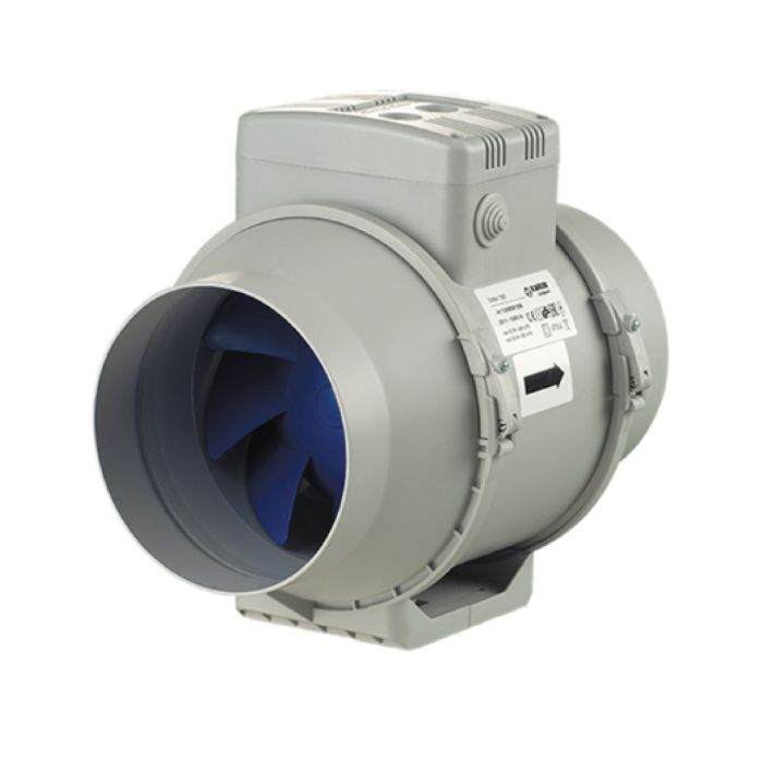 Blauberg TURBO-125 Turbo In-line Mixed Flow High Performance Extractor ...