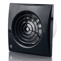 Blauberg CALM-BLACK-100-ST Calm Low Noise Energy Efficient Bathroom Extractor Fan with Pull Cord & Timer Black - 4