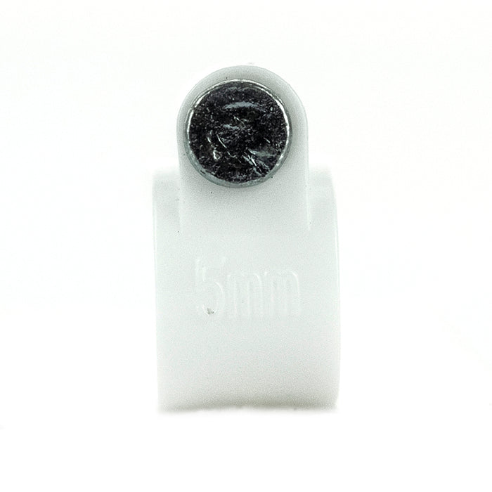 BG CCR5/50 White Round 5mm Cable Clips - 50 Pack - westbasedirect.com