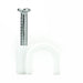 BG CCR6/100 White Round 6mm Cable Clips - 100 Pack - westbasedirect.com