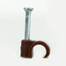BG CCR7BR/50 Brown Round 7mm Cable Clips - 50 Pack - westbasedirect.com