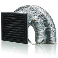 Blauberg BB-CHK-100-3-VSBL Cooker Hood Fixed Blade Grille Wall Vent Duct Kit Fan Extractor 4