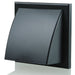 Blauberg BB-CHK-150-3-VKBL Cooker Hood Cowled Wall Shutter Vent Duct Kit Fan Extractor 6" 150mm Black - westbasedirect.com