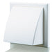 Blauberg DK-125-PVC-WHI Ventilation PVC Flexible Duct Cowled Wall Kit 5" 125mm White - westbasedirect.com