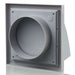 Blauberg BB-CHK-100-3-VKGR Cooker Hood Cowled Wall Shutter Vent Duct Kit Fan Extractor 4" 100mm Grey - westbasedirect.com