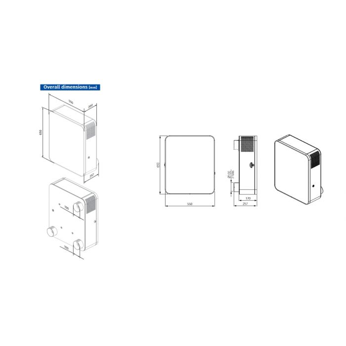 Blauberg FRESHBOX-100-E-WIFI Freshbox 100 Wifi Single Room Heat Recovery Unit with Pre-heater - westbasedirect.com
