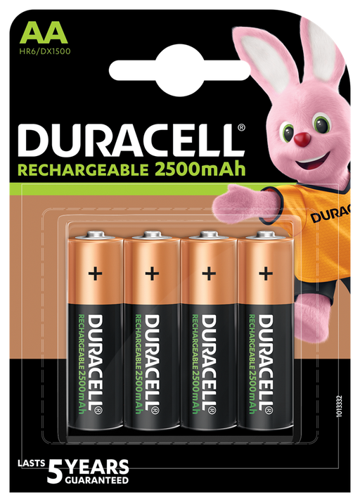 Duracell Rech. Ultra AA 2500mAh | 4 Pack - westbasedirect.com