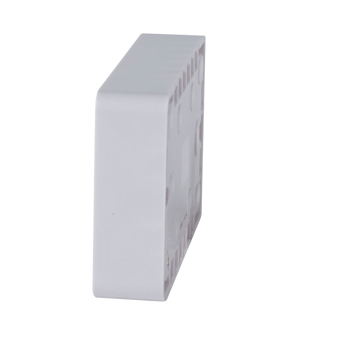 Schneider Electric GGBL9225 Lisse White Moulded 2G 25mm Deep Surface Pattress Box - westbasedirect.com