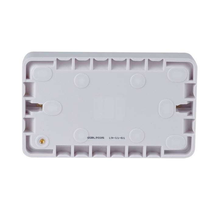 Schneider Electric GGBL9225 Lisse White Moulded 2G 25mm Deep Surface Pattress Box - westbasedirect.com