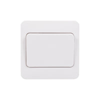 Schneider Electric GGBL1012WS Lisse White Moulded 10AX 1G 2-Way Wide Rocker Switch (Display Packaged)