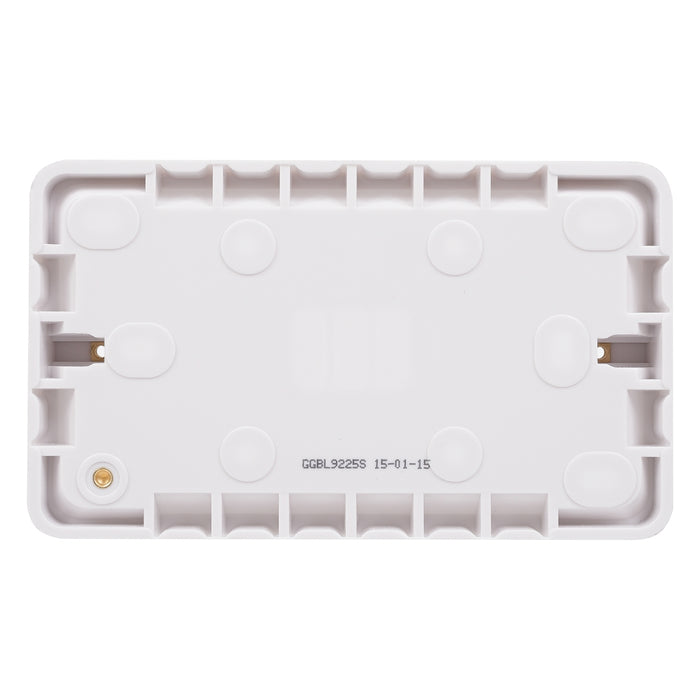 Schneider Electric GGBL9225S Lisse White Moulded 2G 25mm Deep Surface Pattress Box (Display Packaged) - westbasedirect.com