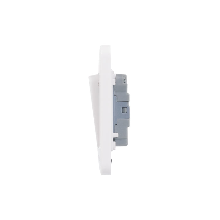 Schneider Electric GGBL1022WS Lisse White Moulded 10AX 2G 2-Way Wide Rocker Switch (Display Packaged) - westbasedirect.com