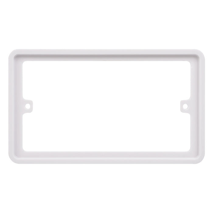 Schneider Electric GGBLSPC2S Lisse White Moulded 2G Spacer Frame (Display Packaged) - westbasedirect.com