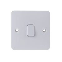 Schneider Electric GGBL1012 Lisse White Moulded 10AX 1G 2-Way Plate Switch