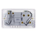 Schneider Electric GGBL4001 Lisse White Moulded 45A DP Cooker Control Unit with 13A Socket & LED - westbasedirect.com