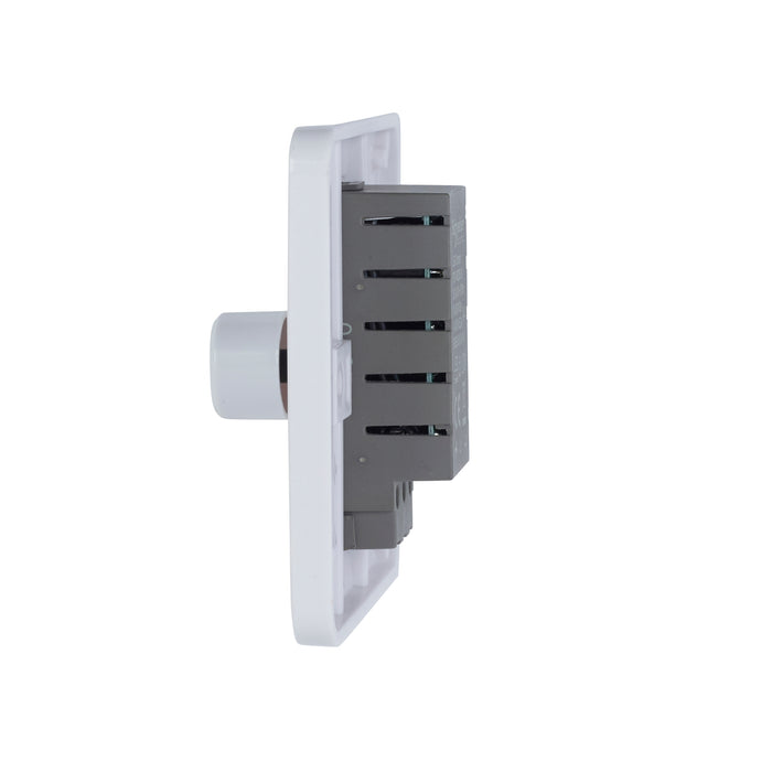 Schneider Electric GGBL6012LMS Lisse White Moulded 1G 2-Way 100W LED Mains Dimmer Switch - westbasedirect.com