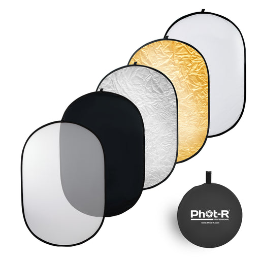 Phot-R 120x180cm Collapsible 5-in-1 Studio Reflector - westbasedirect.com