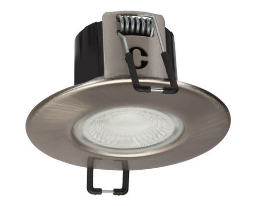 Collingwood DLT388BS5530 H2 Lite 4.3W Dimmable LED Fire-Rated Downlight 3000K Brushed Steel - westbasedirect.com
