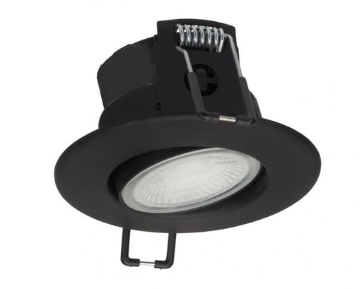 Collingwood DL490BLK5540 H4 Lite 4.3W Dimmable LED Fire-Rated Downlight 4000K Matt Black - westbasedirect.com